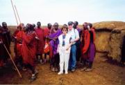 Wir beide bei den Masai