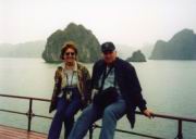 Ilse und ich auf einer Dschunke